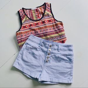 Love, Fire |  Button Front Shorts